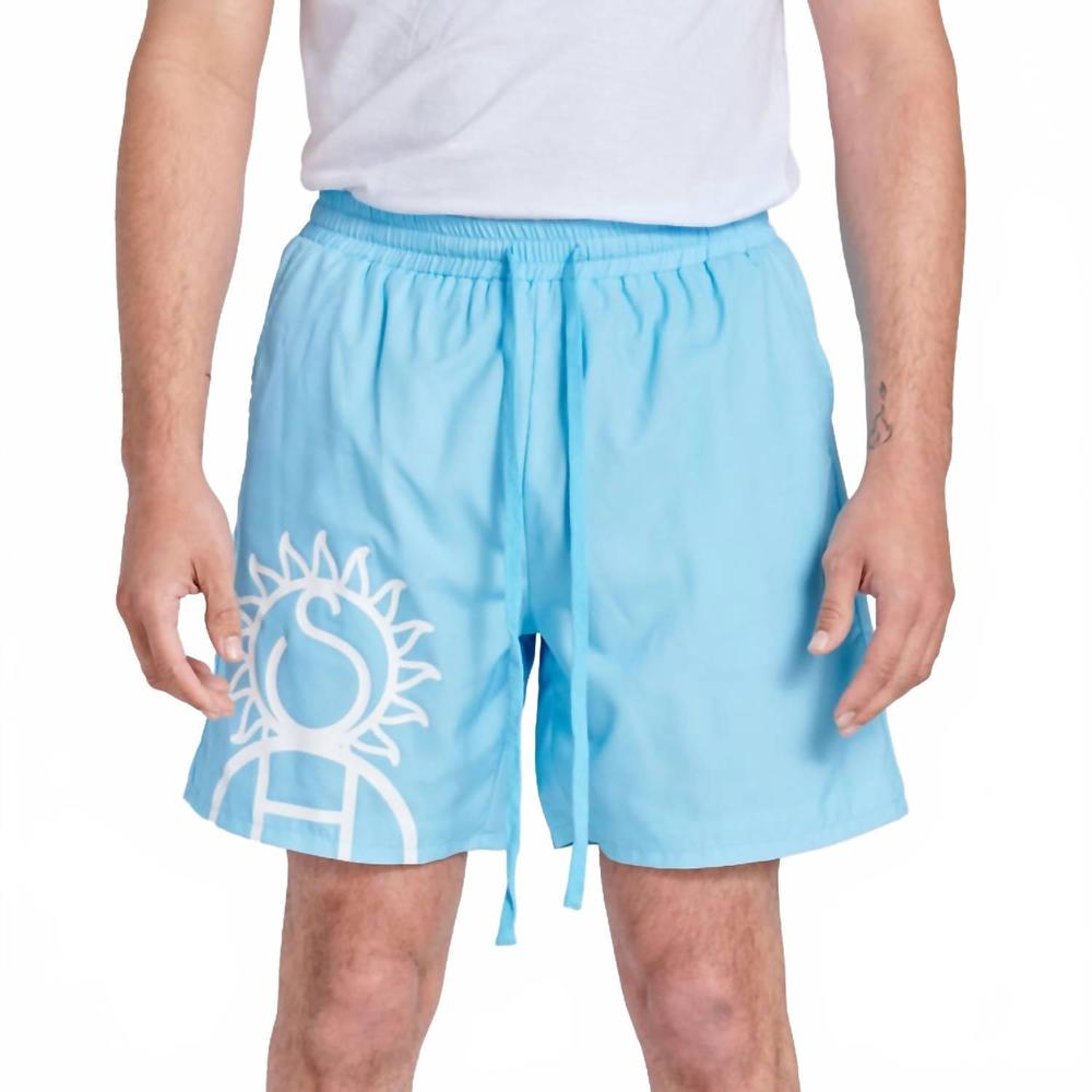 NEW SUGAR HILL powerline shorts in baby blue